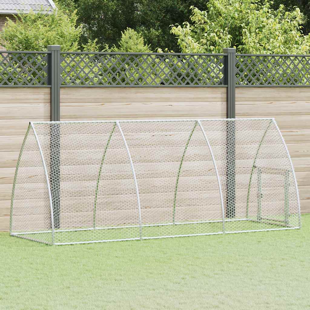 8721012410398_m_en_hd_1 vidaXL Chicken Cage Silver 300x105x120 cm Galvanised Steel - Image 1