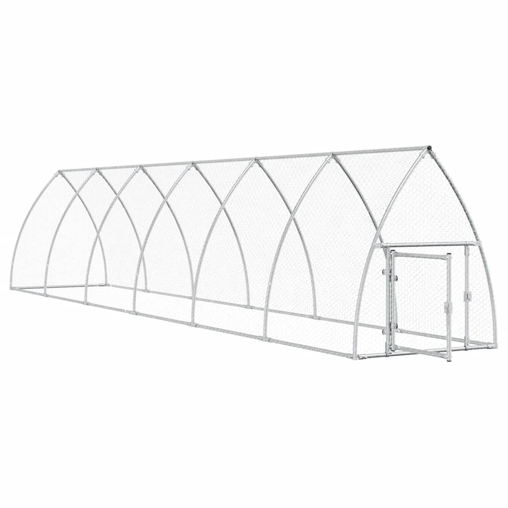 8721012410404_g_en_hd_1 vidaXL Chicken Cage Silver 600x105x120 cm Galvanised Steel - Image 3