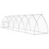 vidaXL Chicken Cage Silver 600x105x120 cm Galvanised Steel - Image 6