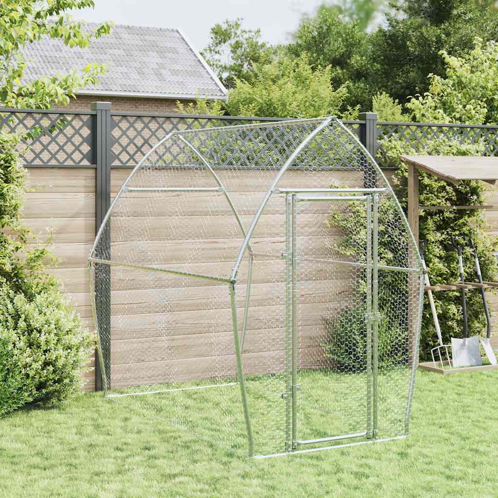 8721012410411_g_en_hd_1 vidaXL Chicken Cage Silver 200x105x182 cm Galvanised Steel - Image 3