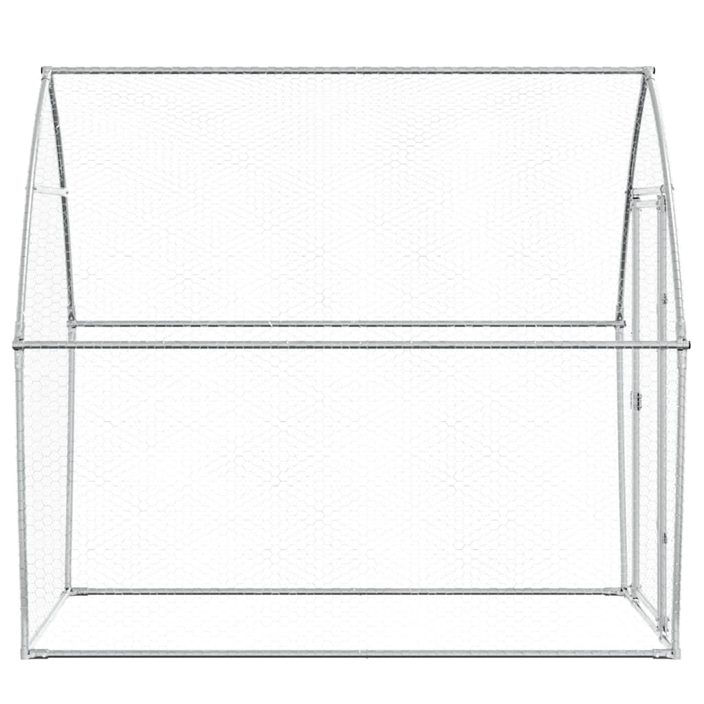 8721012410411_g_en_hd_4 vidaXL Chicken Cage Silver 200x105x182 cm Galvanised Steel - Image 6