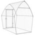vidaXL Chicken Cage Silver 200x105x182 cm Galvanised Steel - Image 7