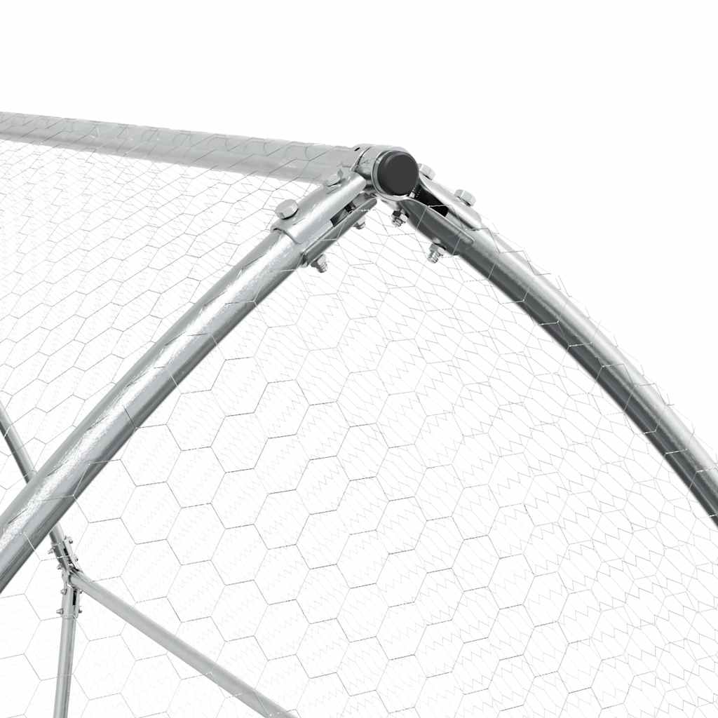 8721012410411_g_en_hd_6 vidaXL Chicken Cage Silver 200x105x182 cm Galvanised Steel - Image 8