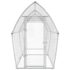 vidaXL Chicken Cage Silver 400x105x182 cm Galvanised Steel - Image 4