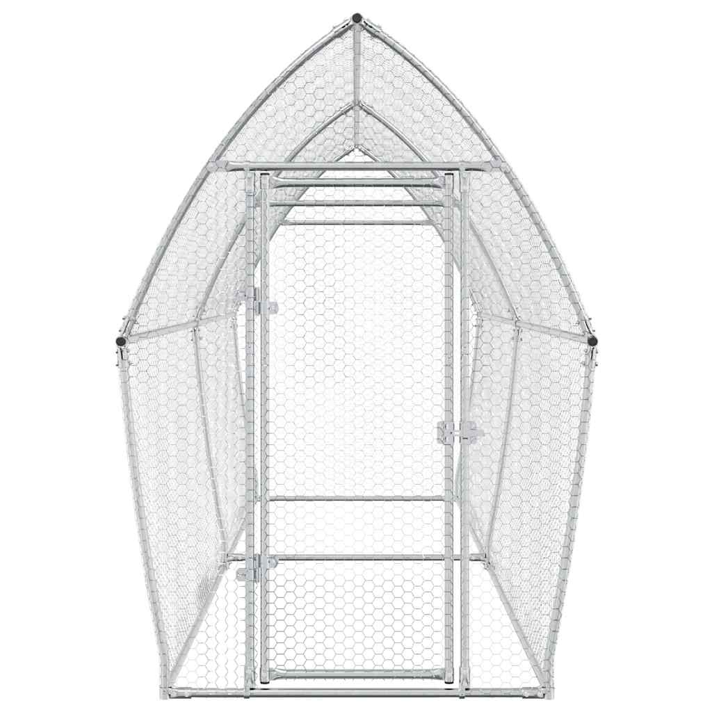 8721012410428_g_en_hd_2 vidaXL Chicken Cage Silver 400x105x182 cm Galvanised Steel - Image 4