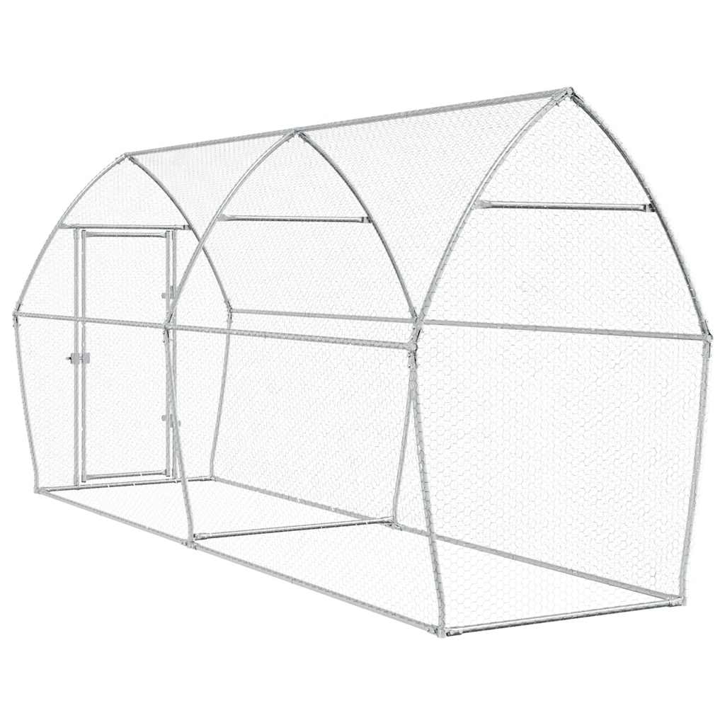 8721012410428_g_en_hd_4 vidaXL Chicken Cage Silver 400x105x182 cm Galvanised Steel - Image 6