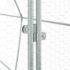 vidaXL Chicken Cage Silver 400x105x182 cm Galvanised Steel - Image 9