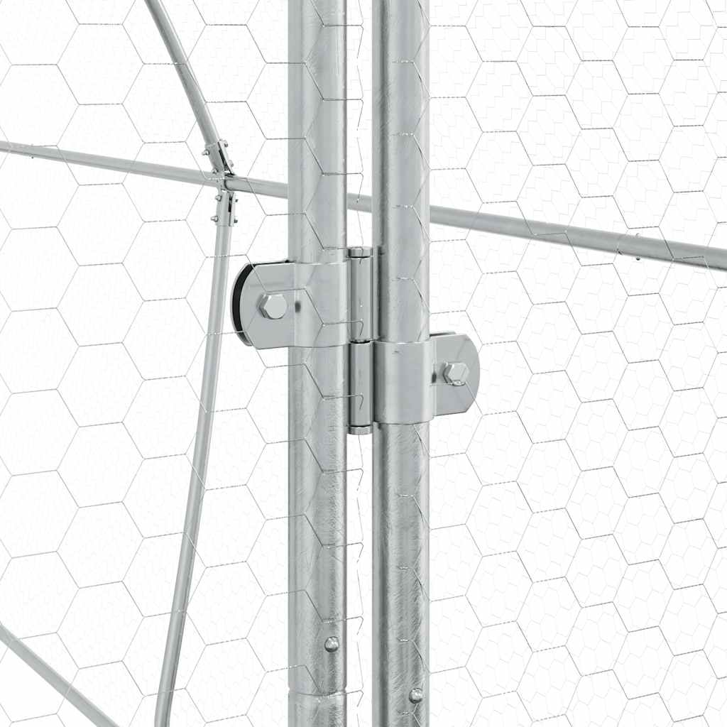 8721012410428_g_en_hd_7 vidaXL Chicken Cage Silver 400x105x182 cm Galvanised Steel - Image 9