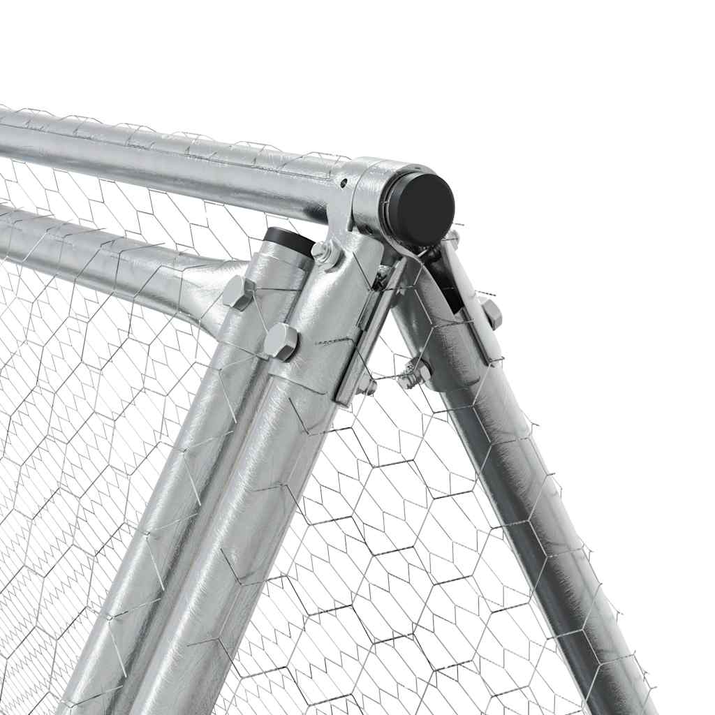 8721012410435_g_en_hd_6 vidaXL Chicken Cage Silver 200x105x91 cm Galvanised Steel - Image 8