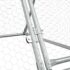 vidaXL Chicken Cage Silver 200x105x91 cm Galvanised Steel - Image 9