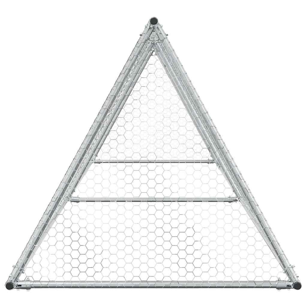 8721012410442_g_en_hd_3 vidaXL Chicken Cage Silver 400x105x91 cm Galvanised Steel - Image 5