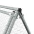 vidaXL Chicken Cage Silver 400x105x91 cm Galvanised Steel - Image 7