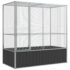 vidaXL Aviary Silver 210.5x107x212 cm Steel - Image 2