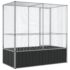 vidaXL Aviary Silver 210.5x107x212 cm Steel - Image 6