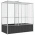 vidaXL Aviary Silver 210.5x107x212 cm Steel - Image 7