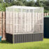 vidaXL Aviary Silver 210.5x107x212 cm Steel