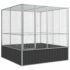 vidaXL Aviary Silver 211x207x212 cm Steel - Image 2