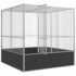 vidaXL Aviary Silver 211x207x212 cm Steel - Image 7