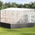 vidaXL Aviary Silver 311x307x212 cm Steel