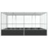 vidaXL Aviary Silver 418x414x212 cm Steel - Image 4