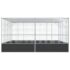 vidaXL Aviary Silver 418x414x212 cm Steel - Image 5