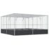 vidaXL Aviary Silver 418x414x212 cm Steel - Image 6