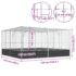 vidaXL Aviary Silver 418x414x212 cm Steel - Image 10
