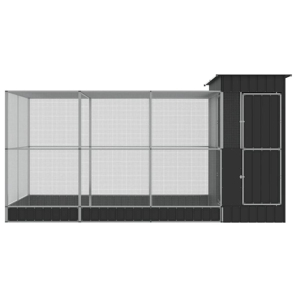 8721012424531_g_en_hd_1 vidaXL Aviary with Extension Silver 416x203x216 cm Steel - Image 3