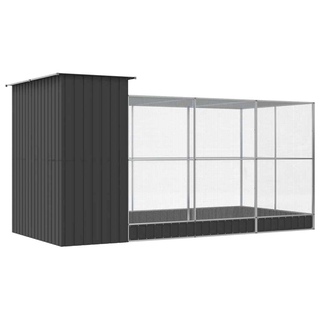 8721012424531_g_en_hd_3 vidaXL Aviary with Extension Silver 416x203x216 cm Steel - Image 5