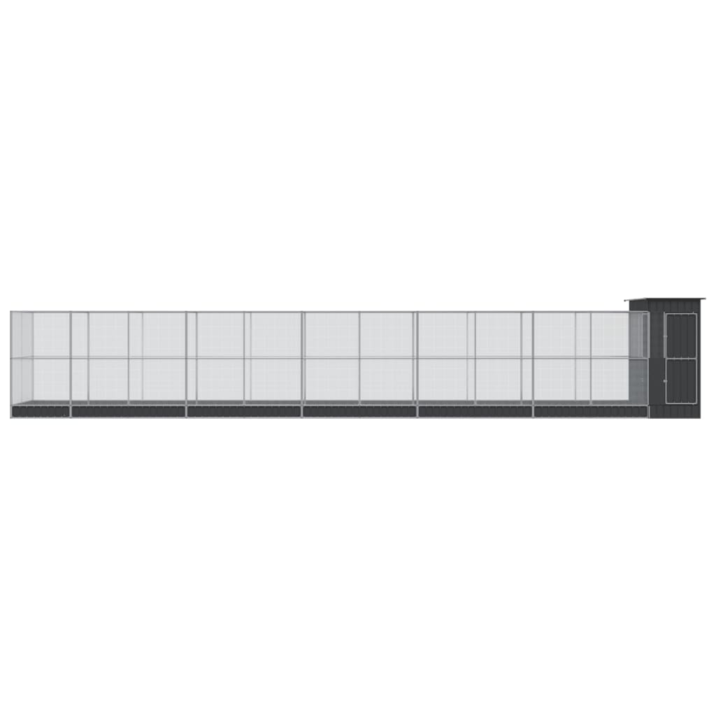8721012424579_g_en_hd_1 vidaXL Aviary with Extension Silver 1244x203x216 cm Steel - Image 3