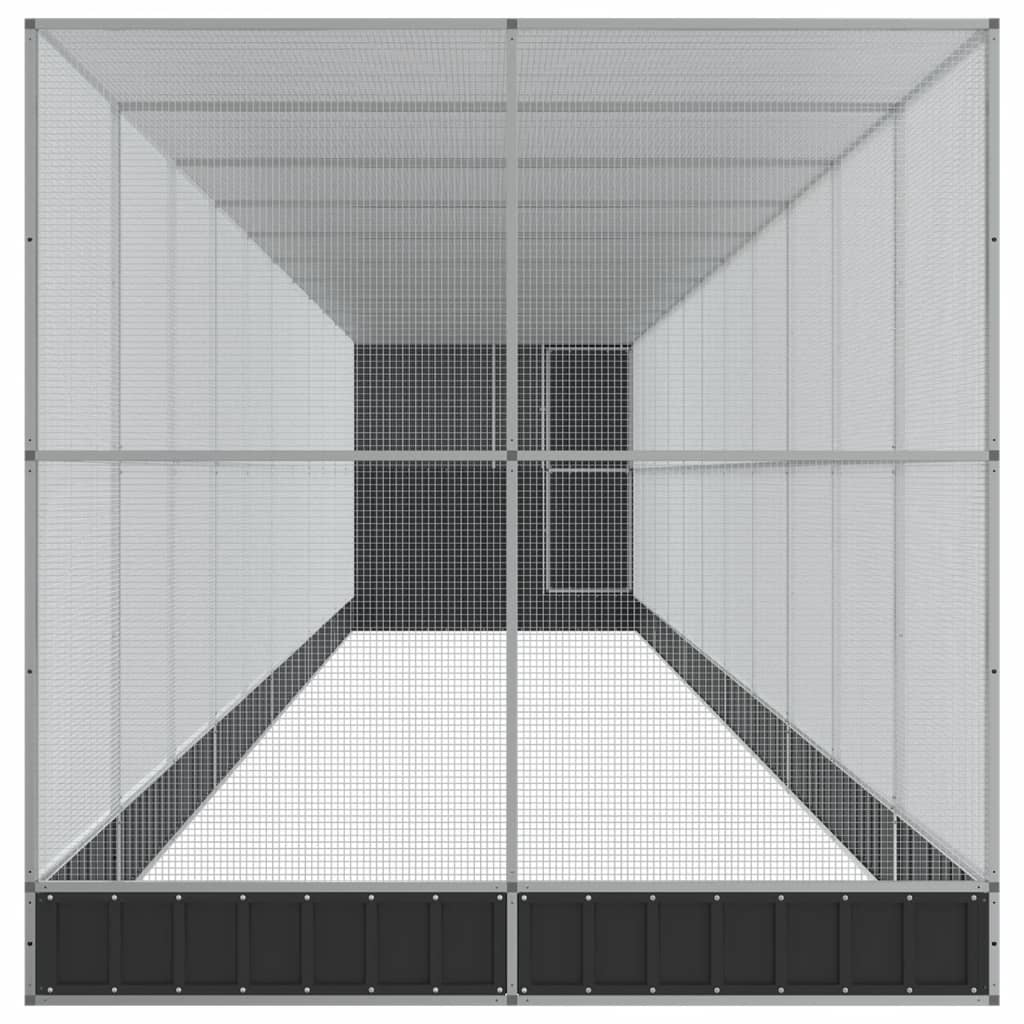 8721012424579_g_en_hd_2 vidaXL Aviary with Extension Silver 1244x203x216 cm Steel - Image 4