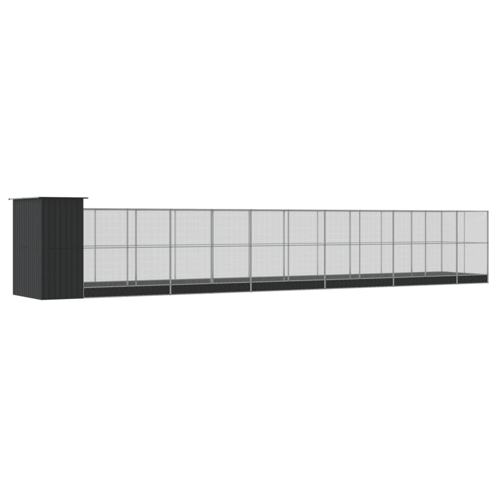 8721012424579_g_en_hd_3 vidaXL Aviary with Extension Silver 1244x203x216 cm Steel - Image 5