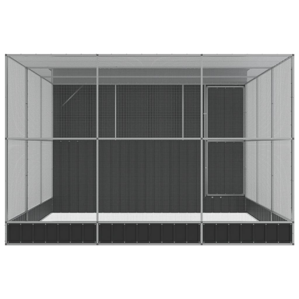 8721012424586_g_en_hd_2 vidaXL Aviary with Extension Silver 497x303x216 cm Steel - Image 4