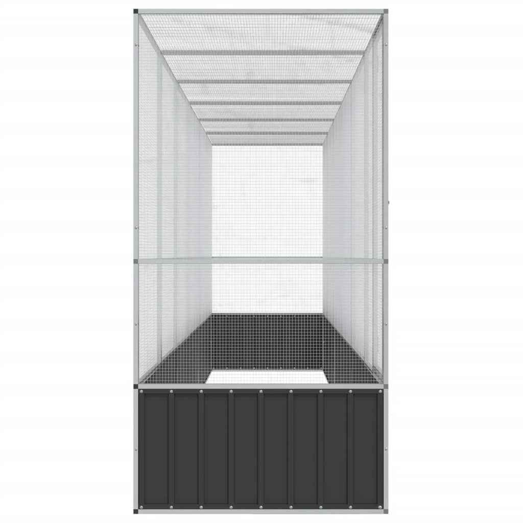 8721012424630_g_en_hd_2 vidaXL Aviary with Extension Silver 626.5x107x212 cm Steel - Image 4