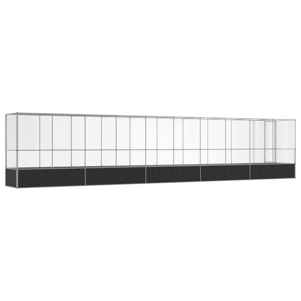 8721012424654_g_en_hd_3 vidaXL Aviary with Extension Silver 1042.5x107x212 cm Steel - Image 5