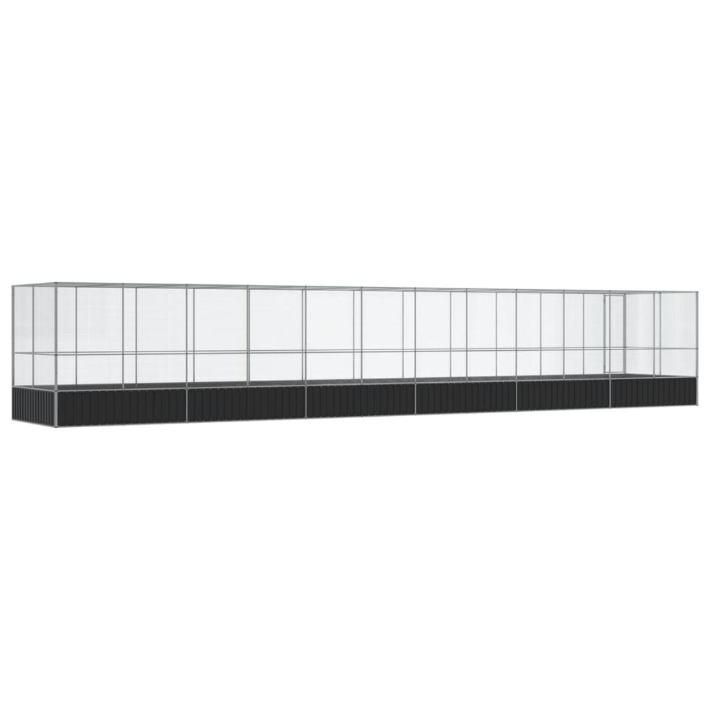 8721012424715_g_en_hd_3 vidaXL Aviary with Extension Silver 1246x207x212 cm Steel - Image 5