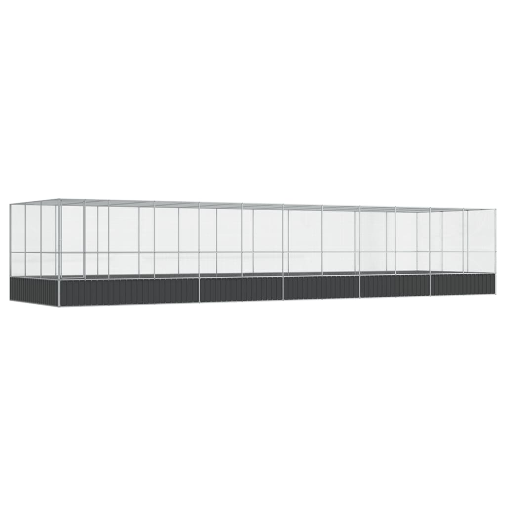 8721012424753_a_en_hd_1 vidaXL Aviary with Extension Silver 1139x307x212 cm Steel - Image 2