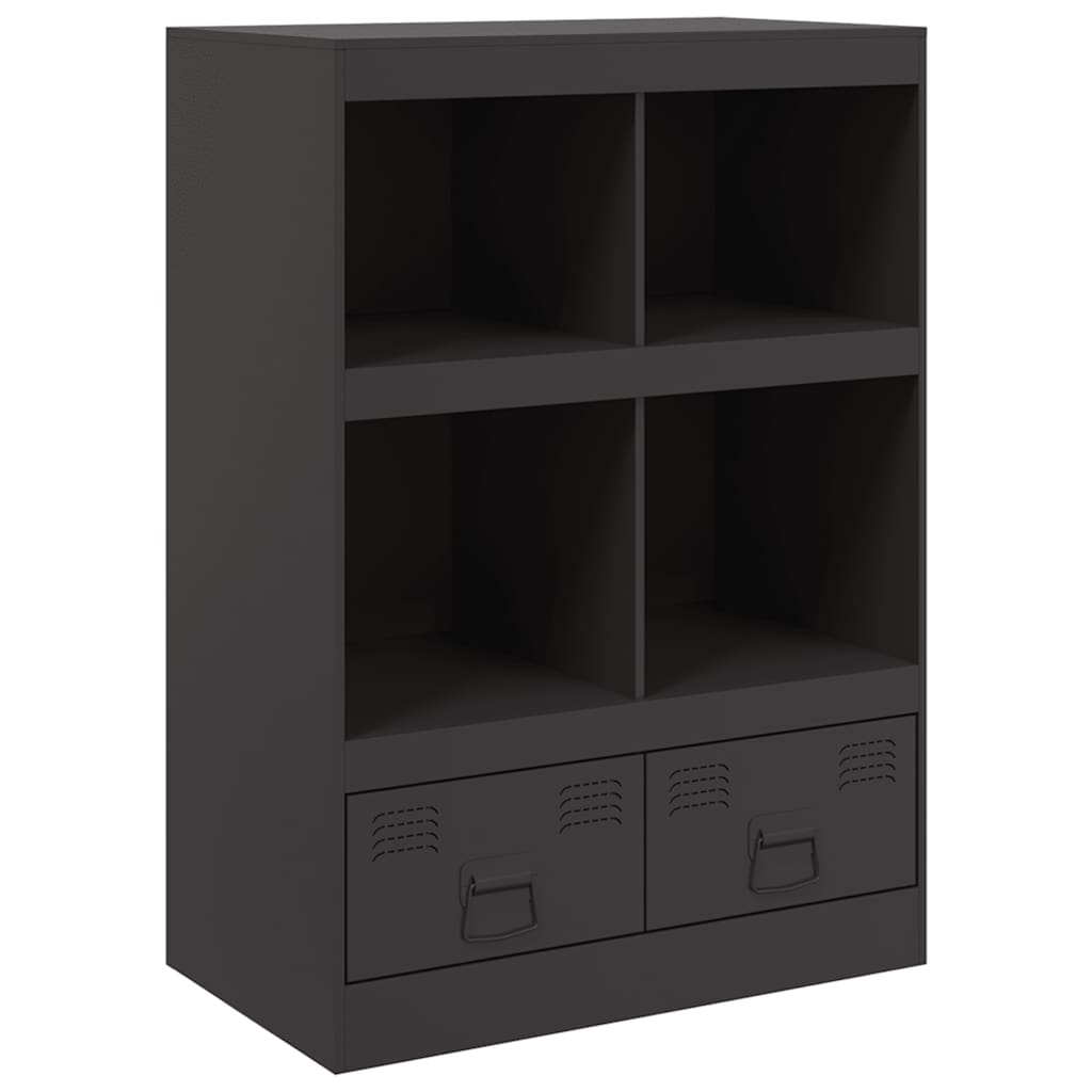 8721012426924_a_en_hd_1 vidaXL Highboard Black 67x39x95 cm Steel - Image 2