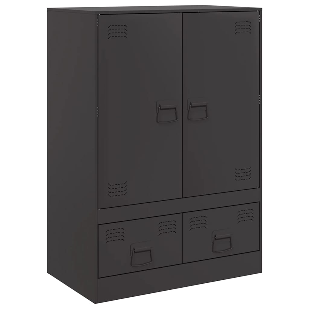 8721012426986_a_en_hd_1 vidaXL Highboard Black 67x39x95 cm Steel - Image 2