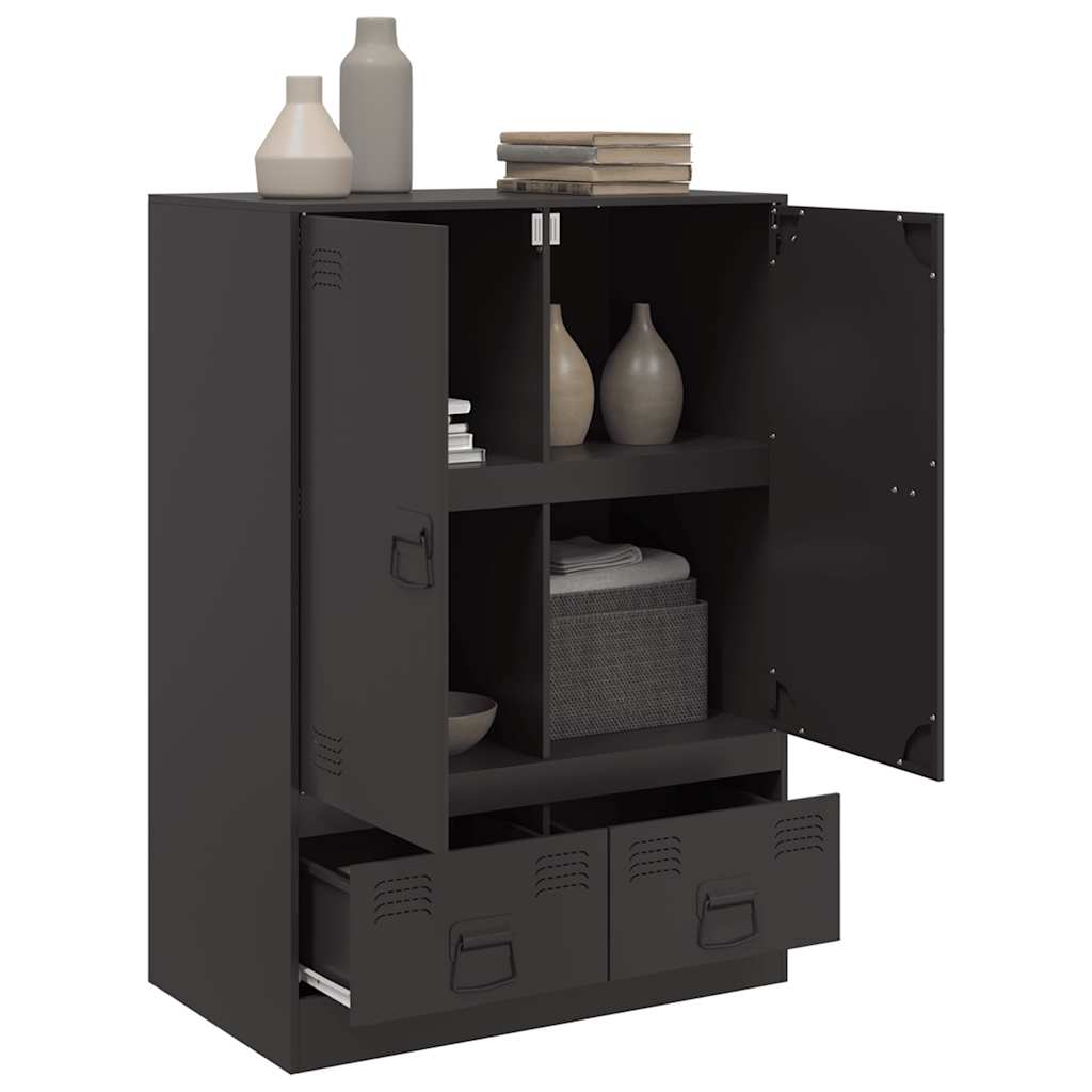 8721012426986_g_en_hd_3 vidaXL Highboard Black 67x39x95 cm Steel - Image 6