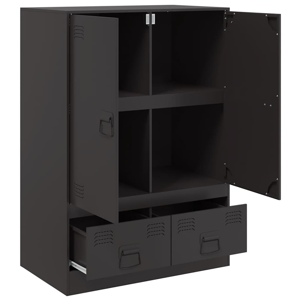 8721012426986_g_en_hd_5 vidaXL Highboard Black 67x39x95 cm Steel - Image 8