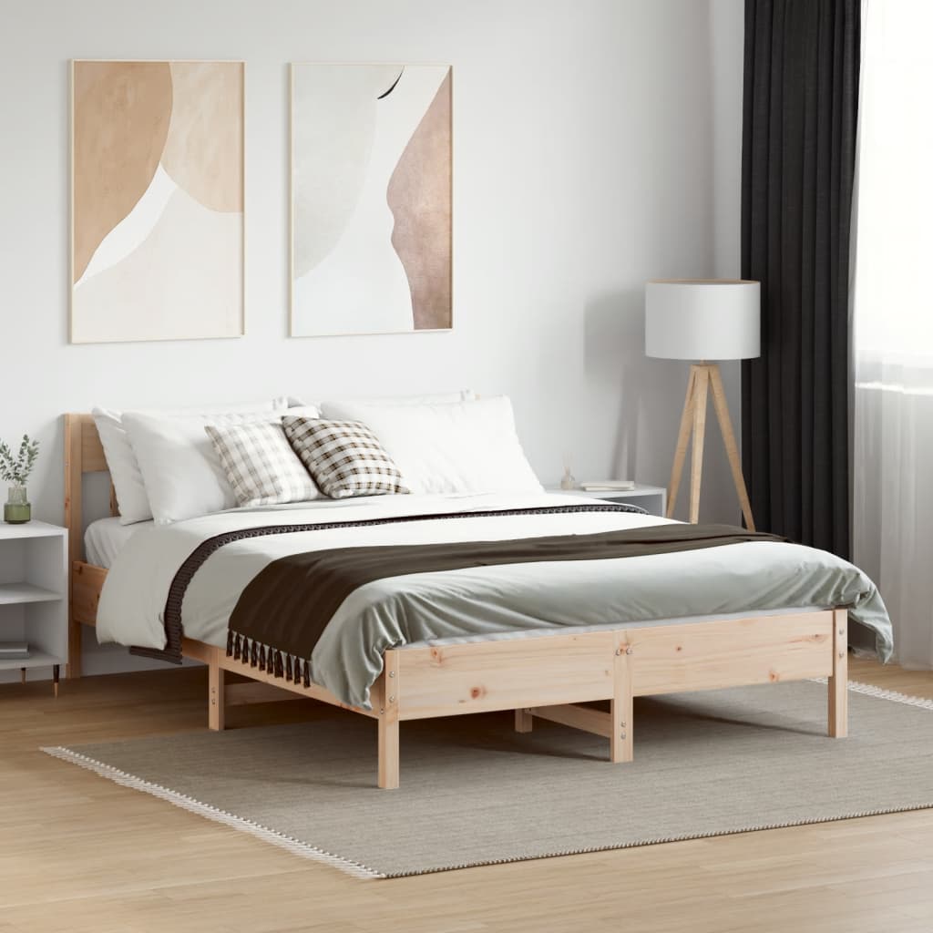 8721012428393_g_en_hd_1 vidaXL Bed Frame without Mattress 135x190 cm Solid Wood Pine - Image 3
