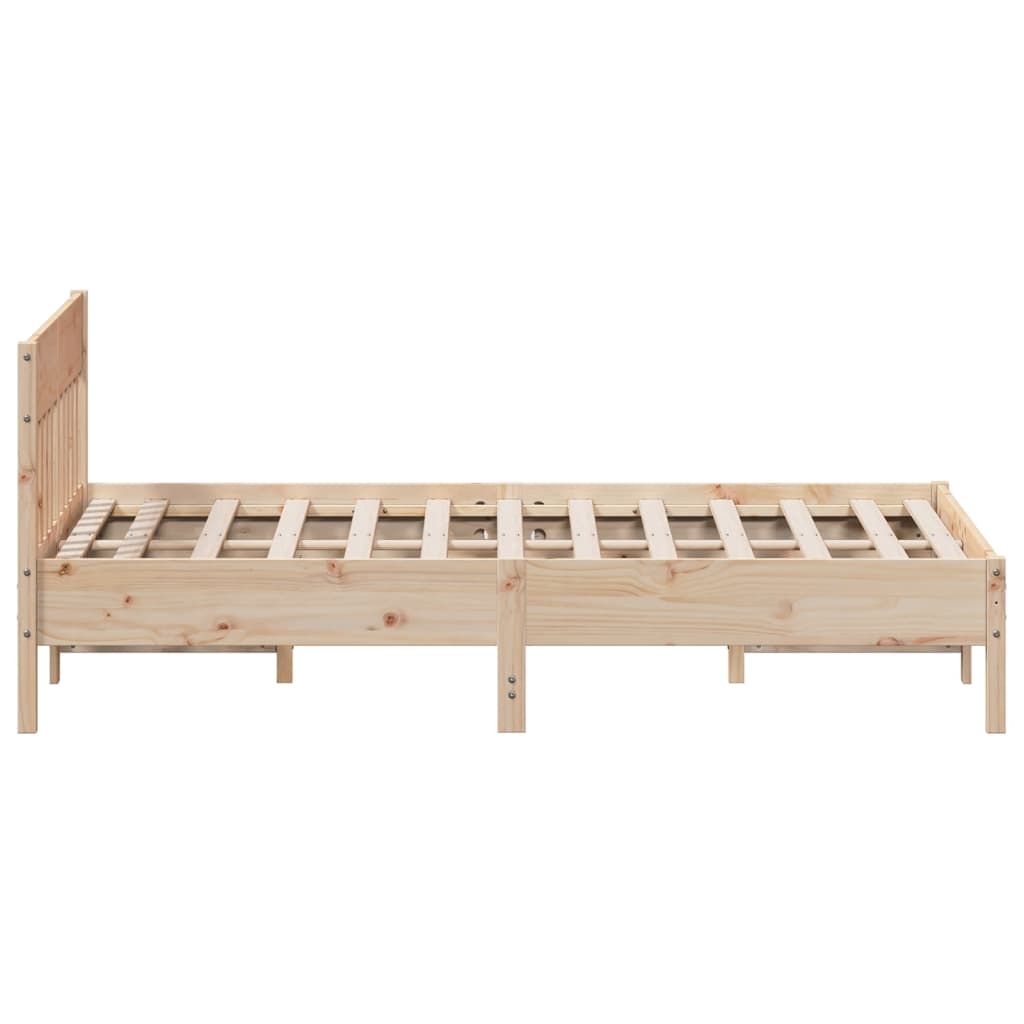 8721012428393_g_en_hd_3 vidaXL Bed Frame without Mattress 135x190 cm Solid Wood Pine - Image 5