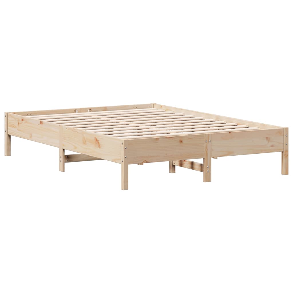 8721012428607_a_en_hd_1 vidaXL Bed Frame without Mattress 150x200 cm Solid Wood Pine - Image 2