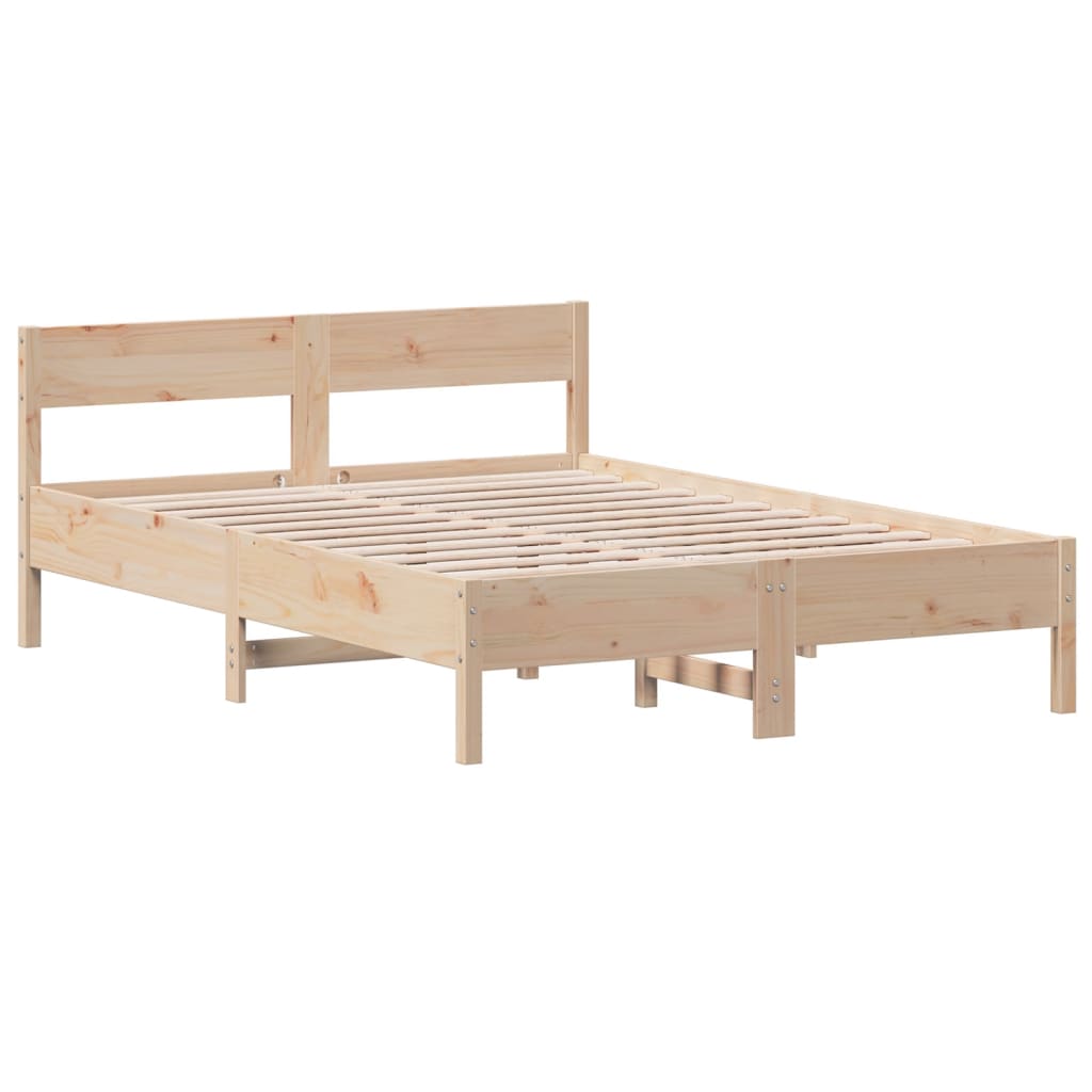 8721012429178_g_en_hd_1 vidaXL Bed Frame without Mattress 135x190 cm Solid Wood Pine - Image 3