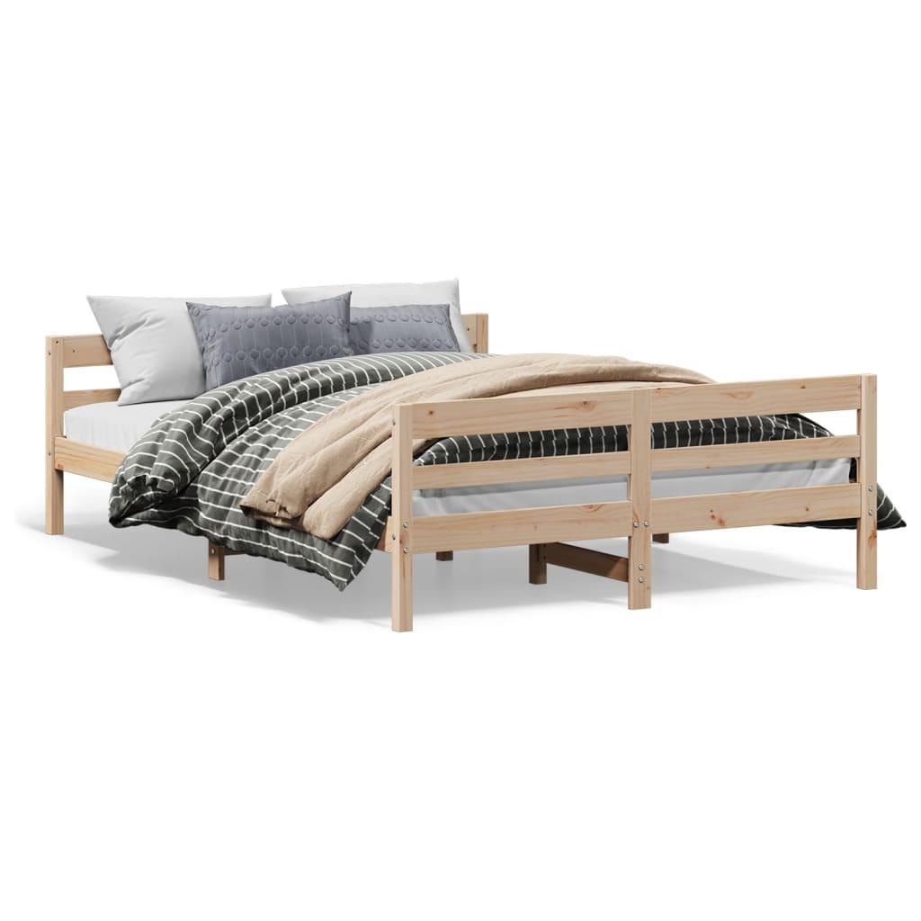8721012429291_a_en_hd_1 vidaXL Bed Frame without Mattress 137x187 cm Double Solid Wood Pine - Image 2