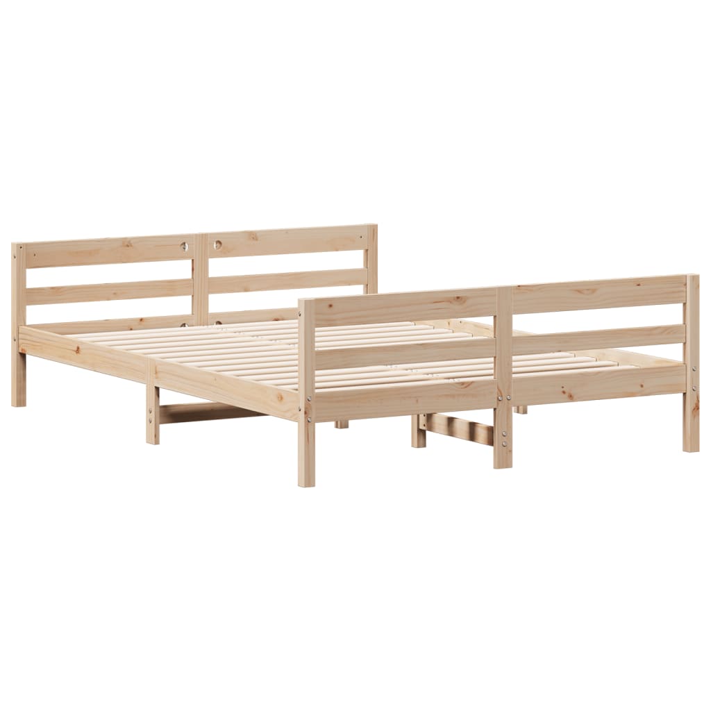 8721012429291_g_en_hd_1 vidaXL Bed Frame without Mattress 137x187 cm Double Solid Wood Pine - Image 3