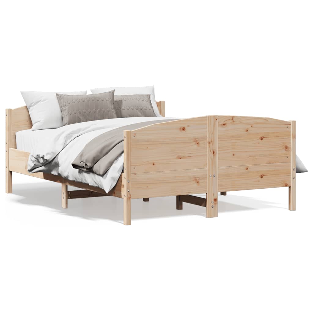 8721012430259_a_en_hd_1 vidaXL Bed Frame without Mattress 135x190 cm Solid Wood Pine - Image 2