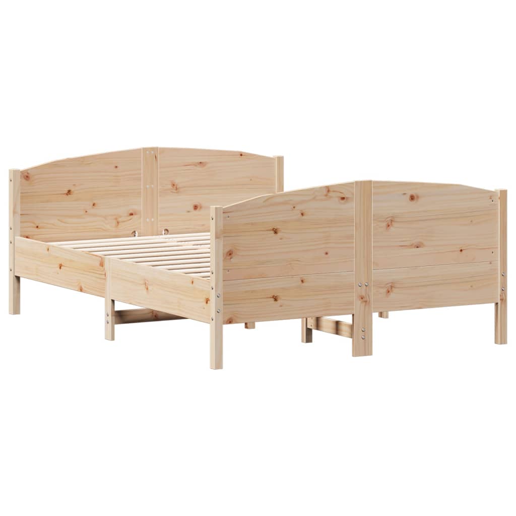 8721012430259_g_en_hd_1 vidaXL Bed Frame without Mattress 135x190 cm Solid Wood Pine - Image 3