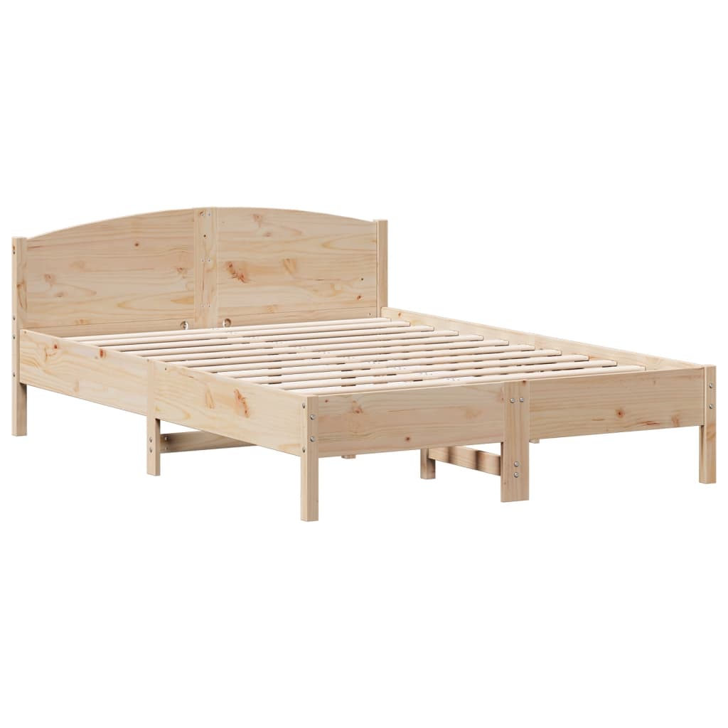 8721012430402_g_en_hd_1 vidaXL Bed Frame without Mattress 150x200 cm Solid Wood Pine - Image 3